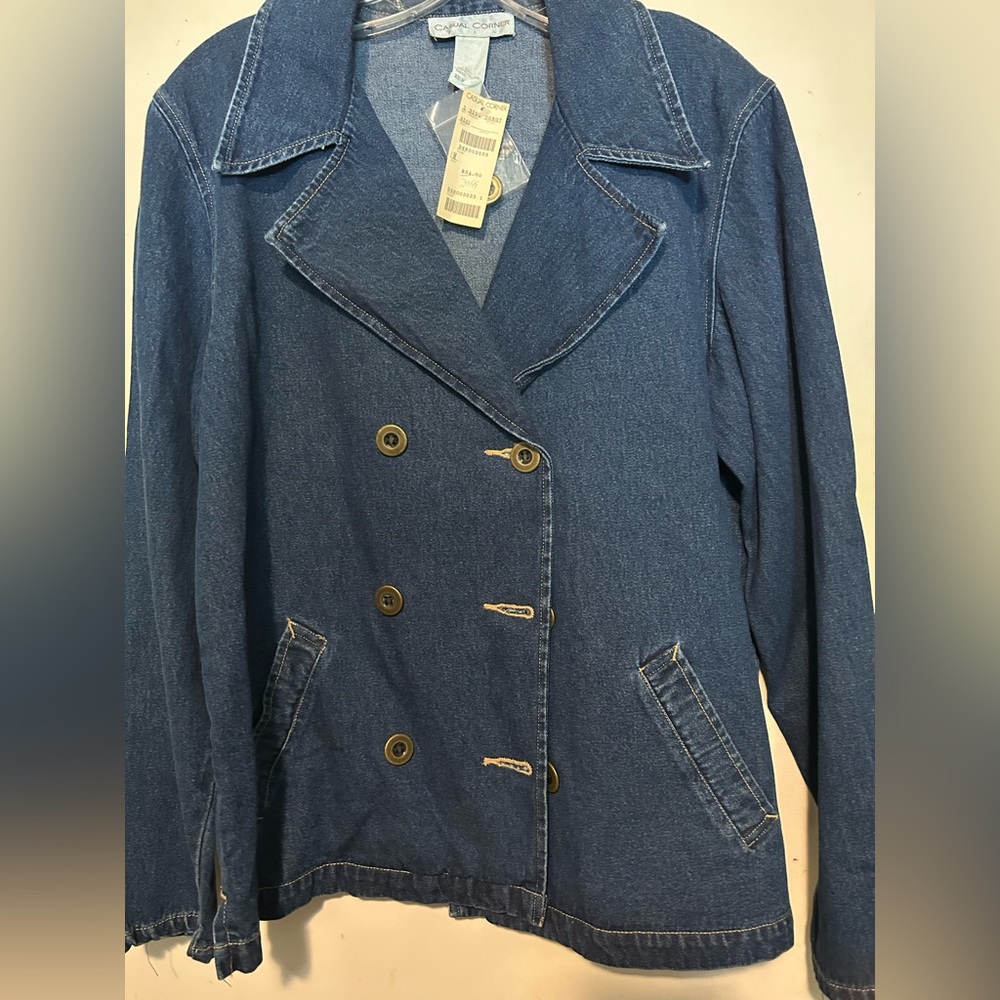 Denim Button Front Jacket